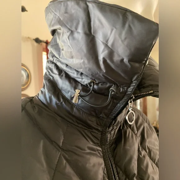Moncler down puffer jacket black